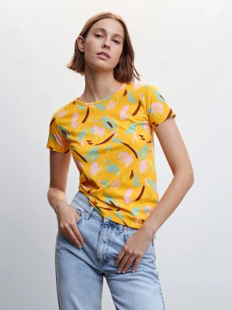 Fashfun Women's co-ord Set Printed Crepe Shirt